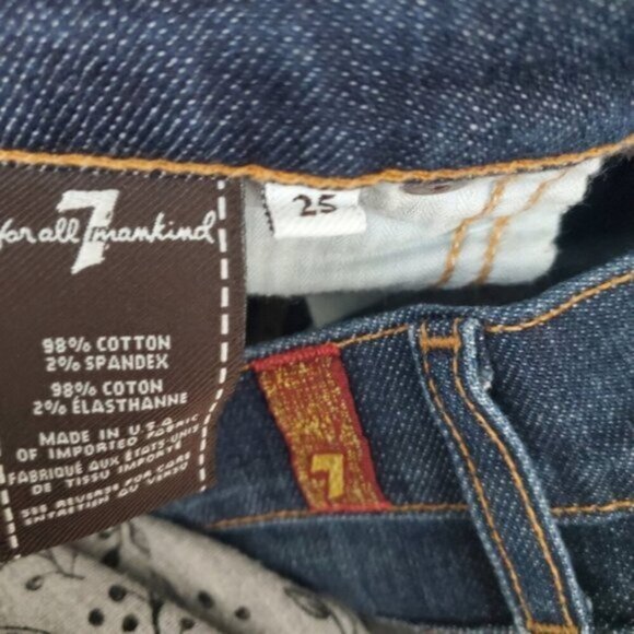 7 for all Mankind Roxanne Jeans Size 25 - Picture 5 of 5